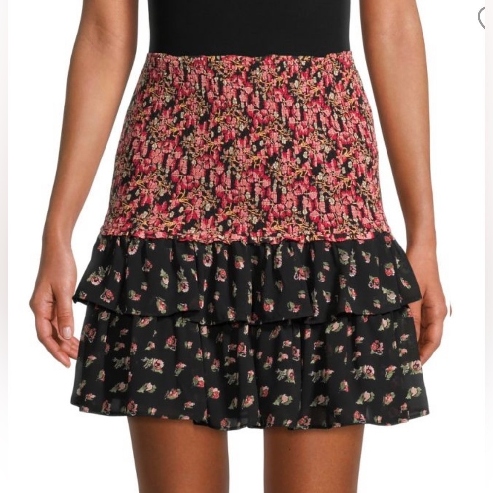 NEW ALLISON New York Floral A-Line Skirt